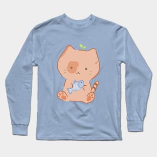 Cute kitty with his buddy Long Sleeve T-Shirt